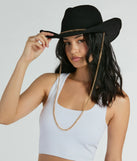 Rodeo-Ready Chain-Trim Cowboy Hat