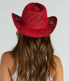 Country Girl At Heart Straw Cowboy Hat