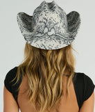 Sass Standoff Snake Print Cowboy Hat