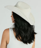 Faux Pearl Bride Cowboy Hat