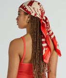 Chasing The Sun Banner Woven Satin Scarf