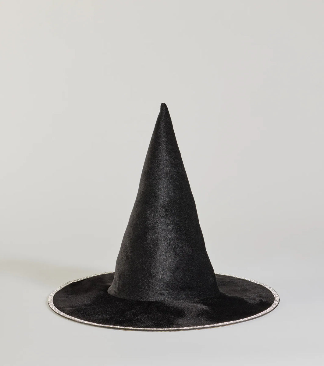 Hexed Beauty Velvet Rhinestone Witch Hat & Windsor