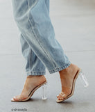 Clear And Chic PVC Mules