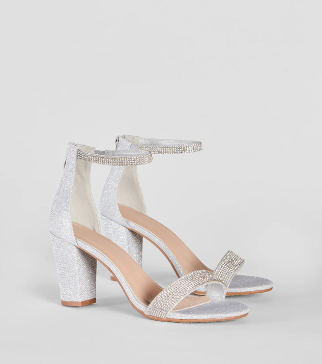 Cook block heel glitter shops sandal