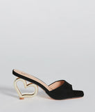 Desires Of The Heart Heel Nubuck Mules