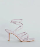 On Repeat Strappy Faux Leather Stiletto Heels