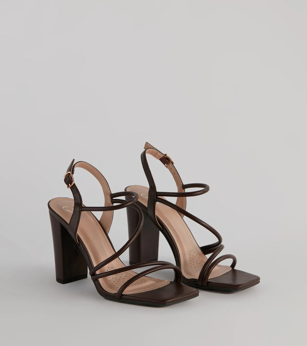 Chic Staple Strappy Block Heels