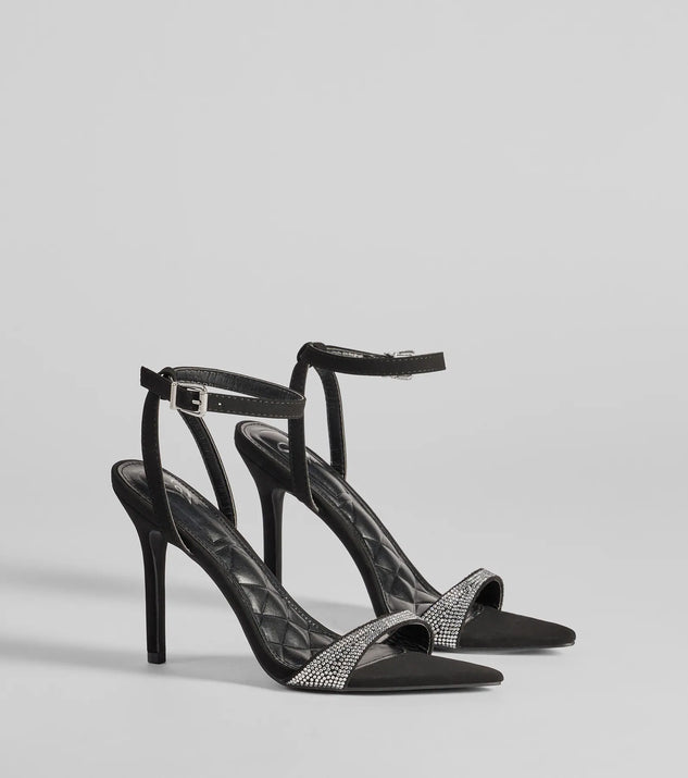 Sparkly Chic Rhinestone Strap Stiletto Heels Windsor