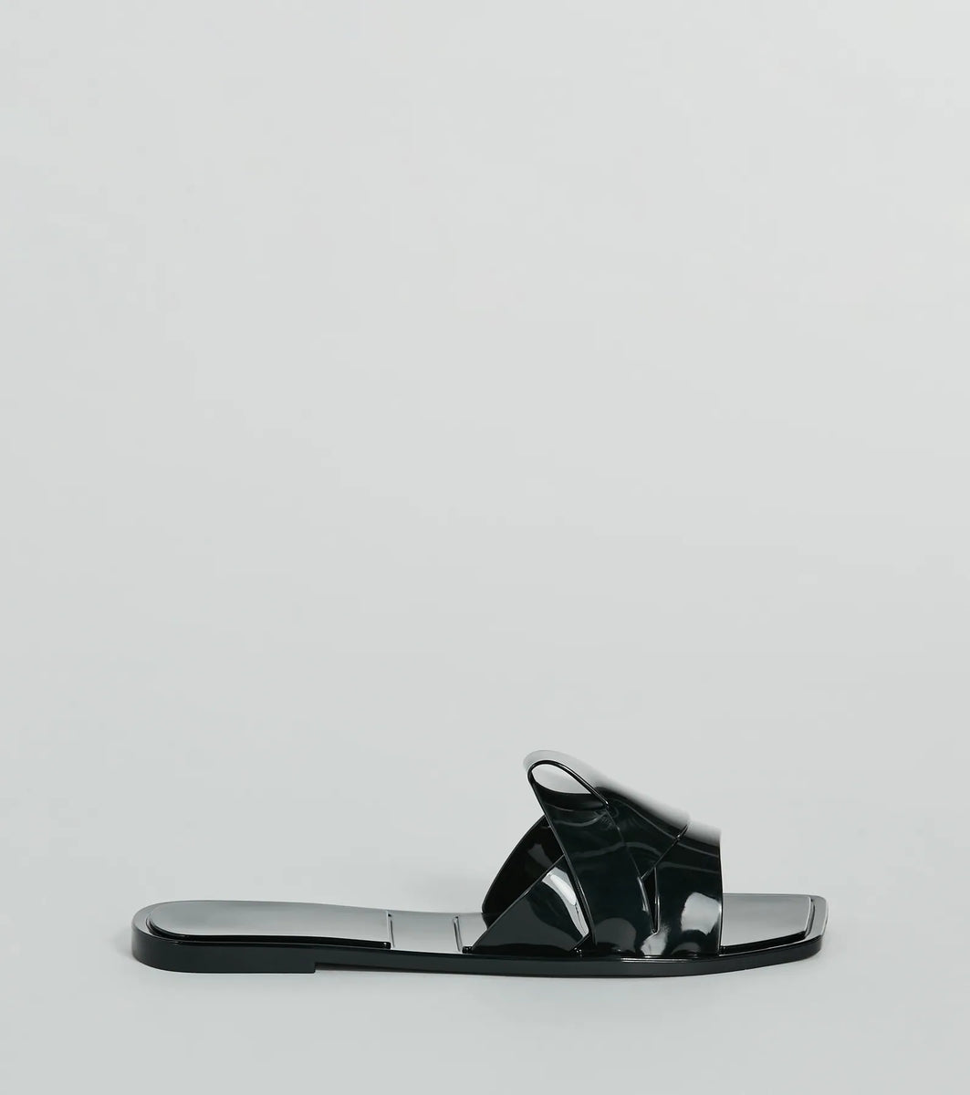 Playful Icon Flat Jelly Slide Sandals