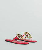 Minimalistic Elegance Square Ring Flat Sandals