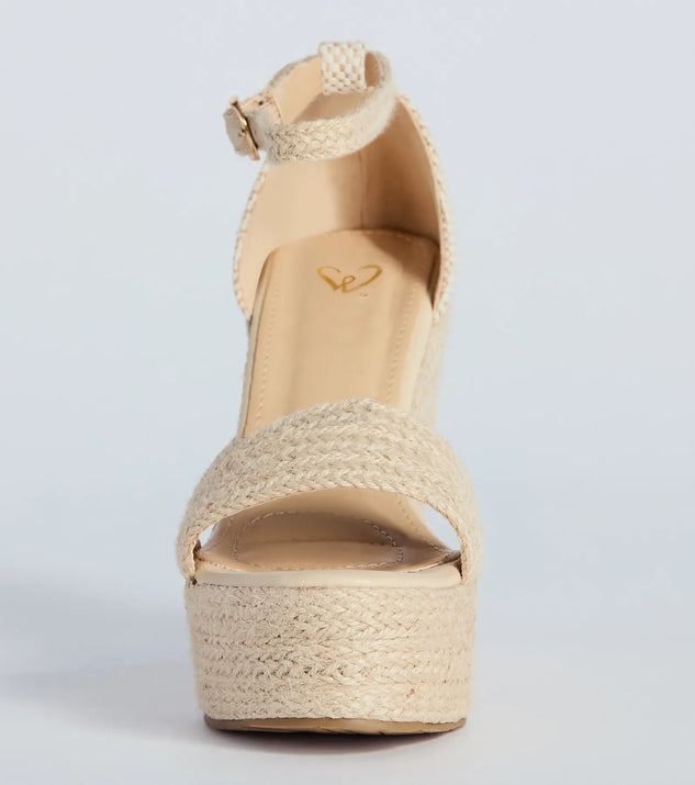 Summer Mode Espadrille Platform Wedge Heels Windsor