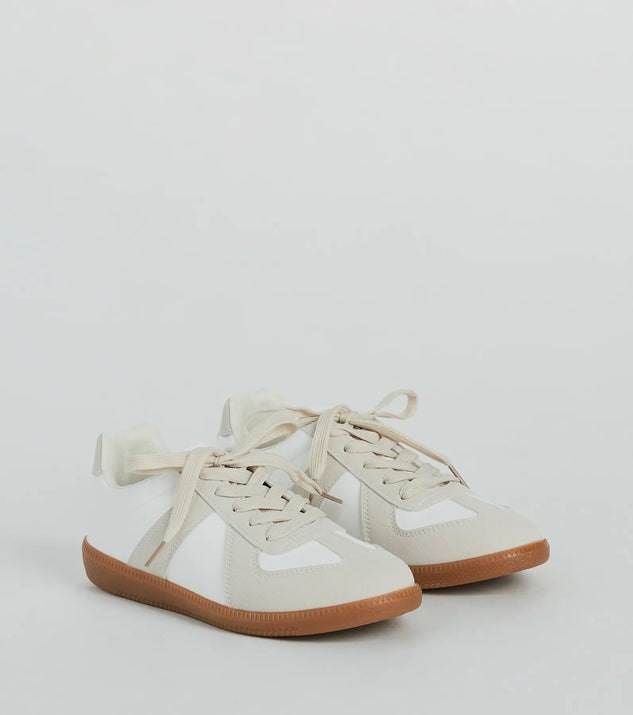 Casual Stand Out Faux Leather Suede Sneakers