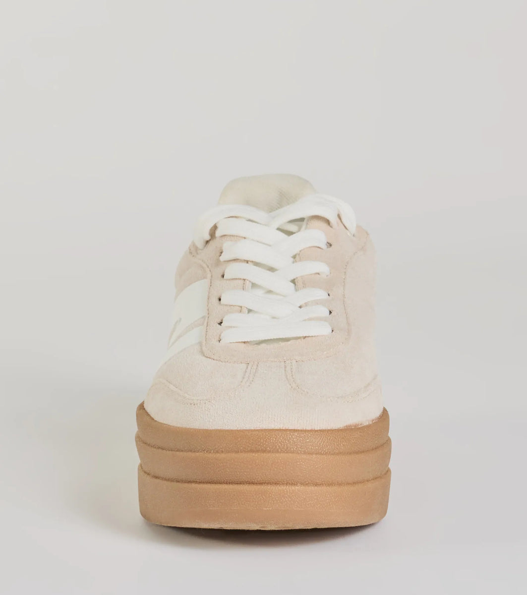 Instant Fave Faux Suede Platform Sneakers