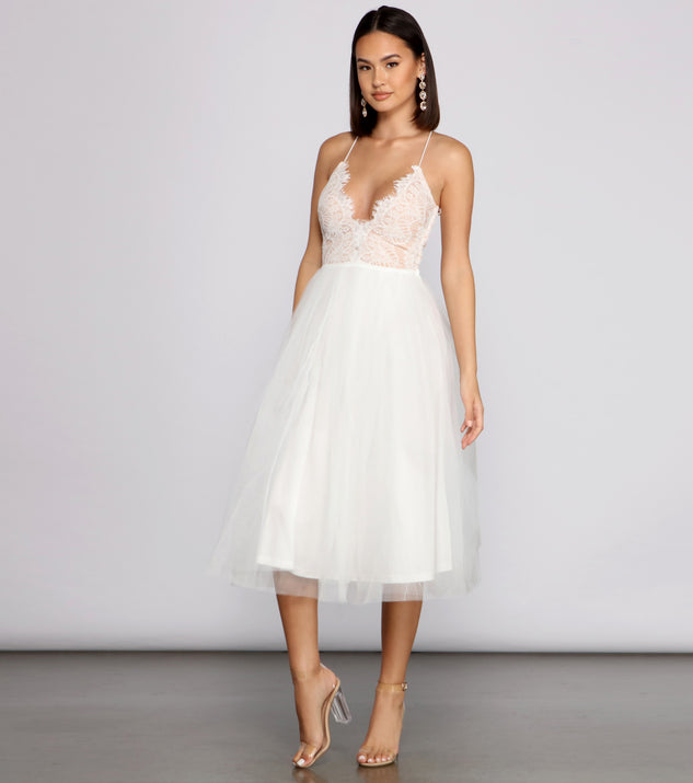 Olivia Eyelash Lace Tulle Party Dress & Windsor