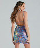 You'll be the best dressed in the Kai Formal One-Shoulder Sequin Short Dress as your fall formal dress with unique details from Windsor.