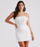 Anabelle Feather Corset Party Dress is the perfect prom dress pick with on-trend details to make the 2024 dance your most memorable event yet!
