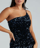 Level up your club dress with the Katrina Sequin One-Shoulder Bodycon Dress to create a trendy Vegas outfit or nightclub dress with the hottest details!