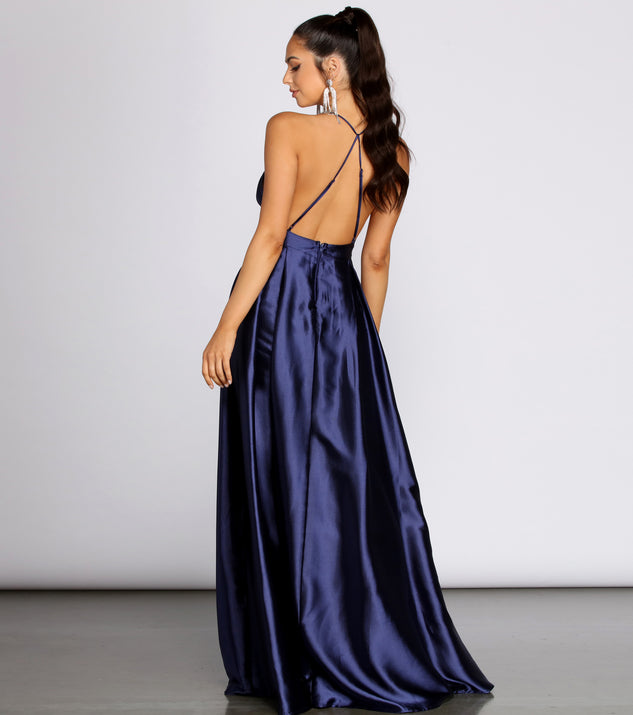 Audrey Satin A-Line Dress & Windsor