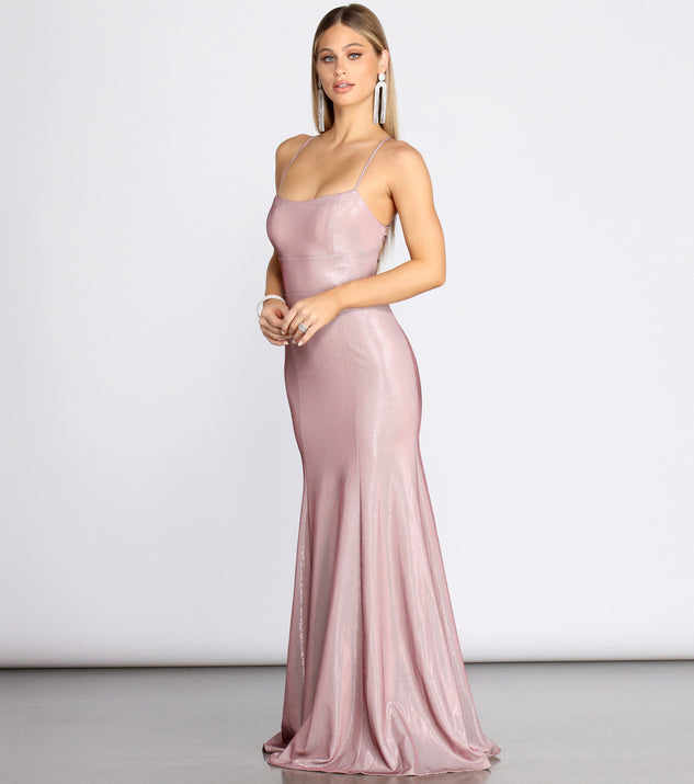 Tanna Formal Lattice Glitter Dress & Windsor