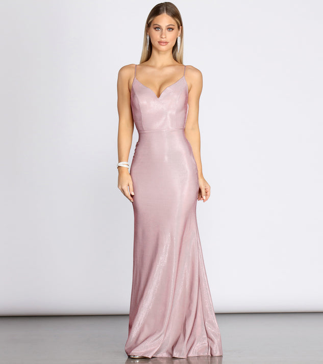 Tara Formal Knot Glitter Dress & Windsor