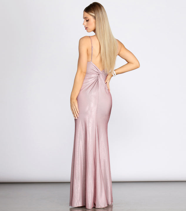 Tara Formal Knot Glitter Dress & Windsor