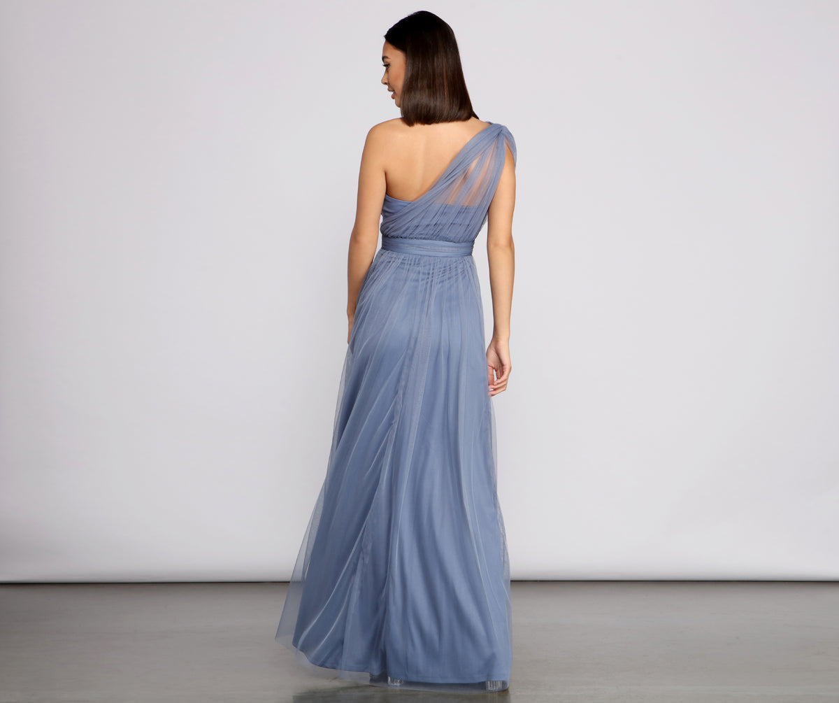Rebecca Tulle A-Line Formal Dress