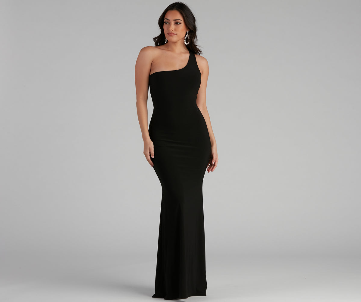 Leilani Formal One-Shoulder Open Back Dress & Windsor