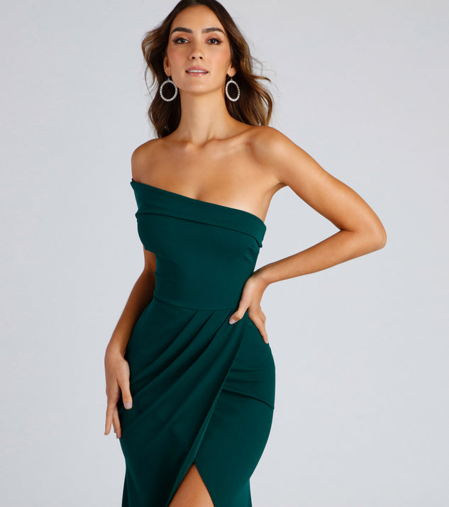 Dark Green Dress - One-Shoulder Maxi Dress - Cutout Maxi Dress - Lulus