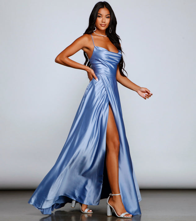 Marixa Formal Lace-Up A-Line Dress & Windsor
