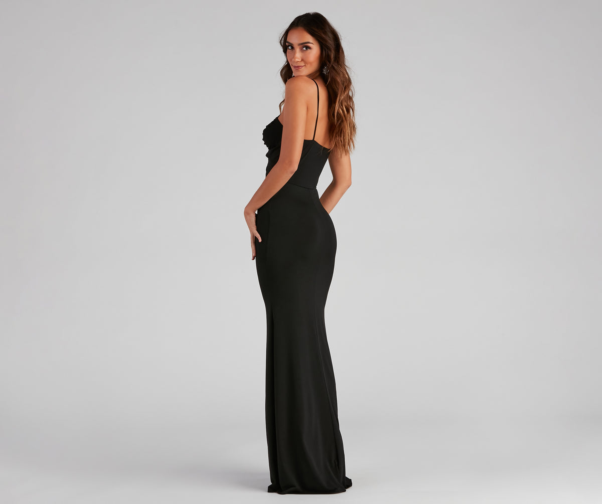 Ailyn Formal V-Neck Cutout Mermaid Dress & Windsor