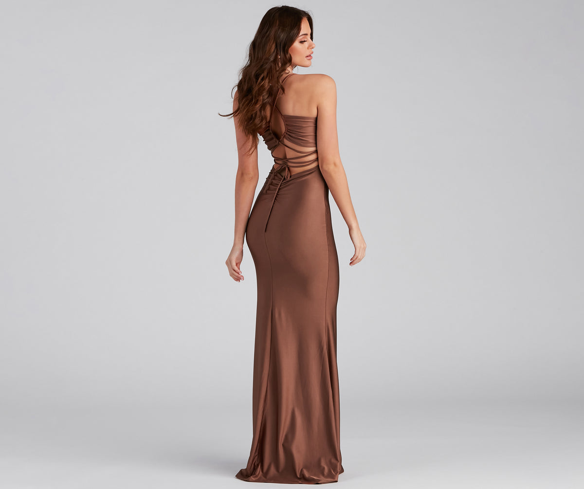 Gisel Formal X-Back Long Dress