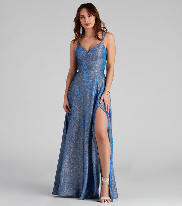 Eliana Glitter A-Line Dress & Windsor