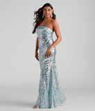 The Elliana Sequin Mermaid Dress is a gorgeous pick as your 2023 prom dress or formal gown for wedding guest, spring bridesmaid, or army ball attire!