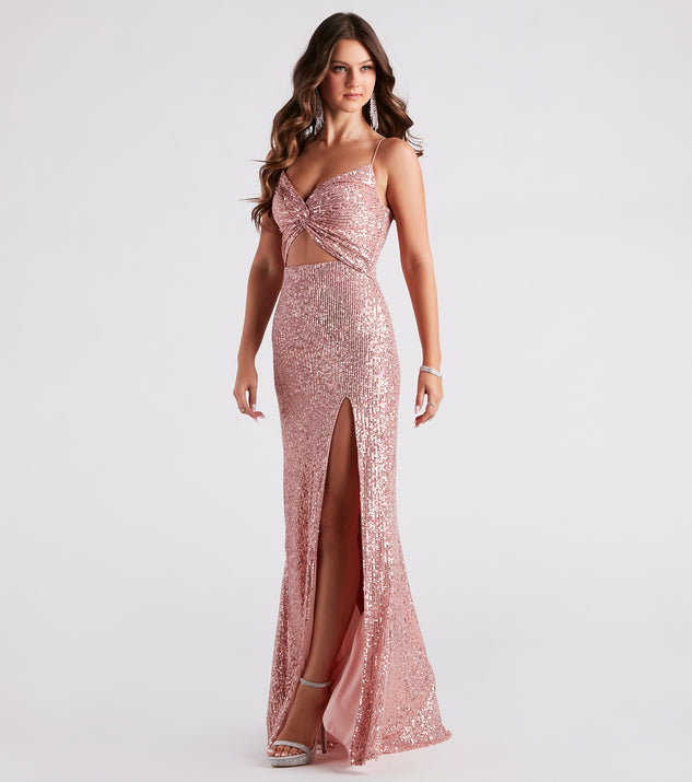 Haven Cutout Sequin Formal Dress & Windsor