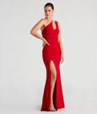 Alaina Asymmetric One-Shoulder Mermaid Dress creates the perfect summer wedding guest dress or cocktail party dresss with stylish details in the latest trends for 2023!