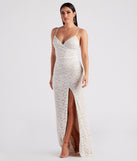 Leanne Formal Glitter Lace Dress provides a stylish summer wedding guest dress, the perfect dress for graduation, or a cocktail party look in the latest trends for 2024!