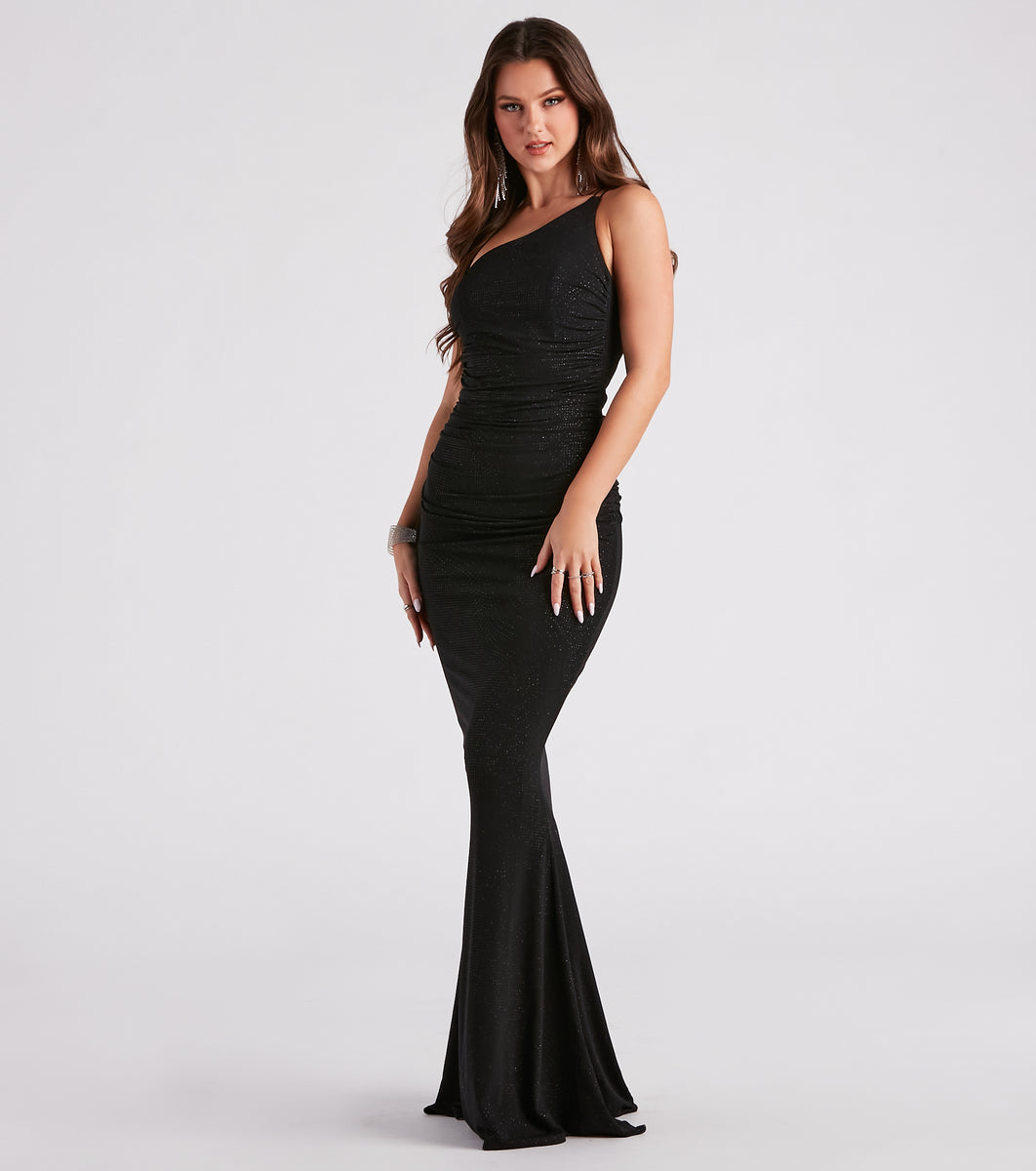 Maria Formal Glitter Open Back Mermaid Dress & Windsor