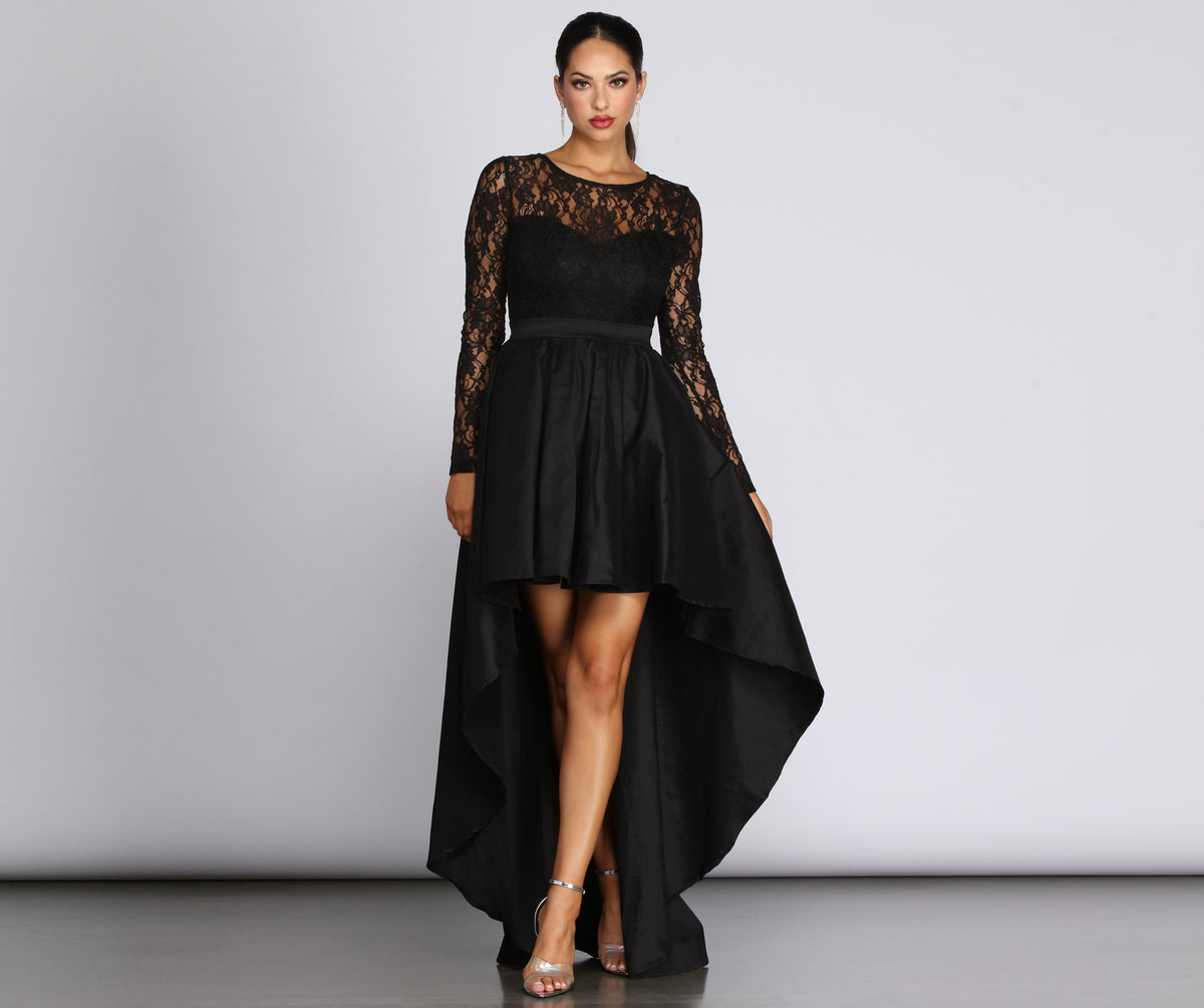Tamia Lace Drama Dress & Windsor