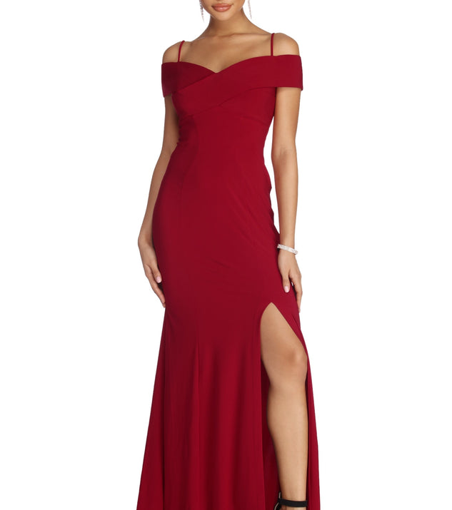 Leighanne Formal Off The Shoulder Dress & Windsor