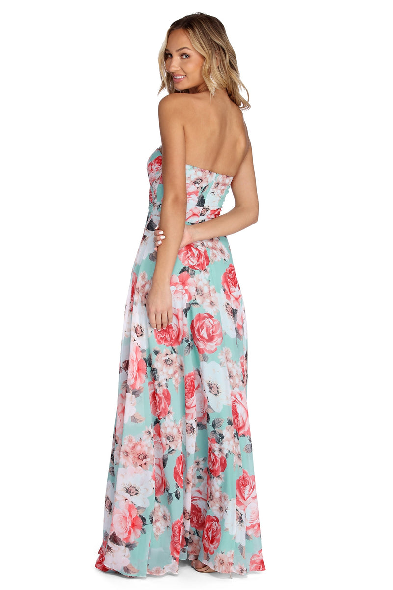 Rosalie Formal Floral Chiffon Dress