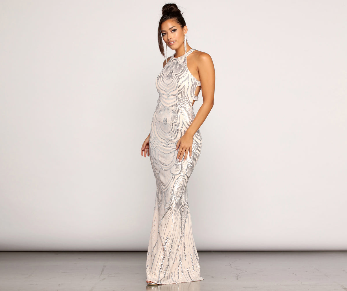 Payton Formal Sleeveless Sequin Dress & Windsor