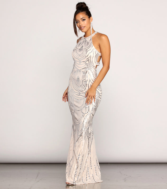 Misquided White Sequin Dress