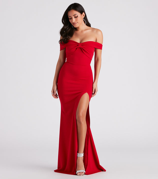 Emma Formal Bow Long Dress Windsor