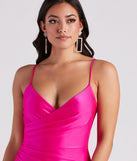 Keyla Satin Wrap A-Line Formal Dress creates the perfect summer wedding guest dress or cocktail party dresss with stylish details in the latest trends for 2023!