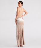 Samaria Formal Crushed Velvet Long Dress creates the perfect summer wedding guest dress or cocktail party dresss with stylish details in the latest trends for 2023!