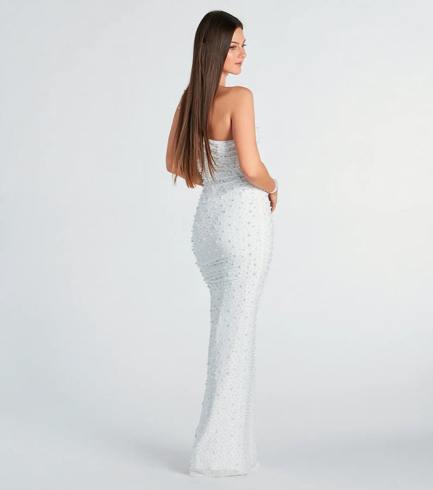All this Allure White Strappy Backless Mermaid Maxi Dress