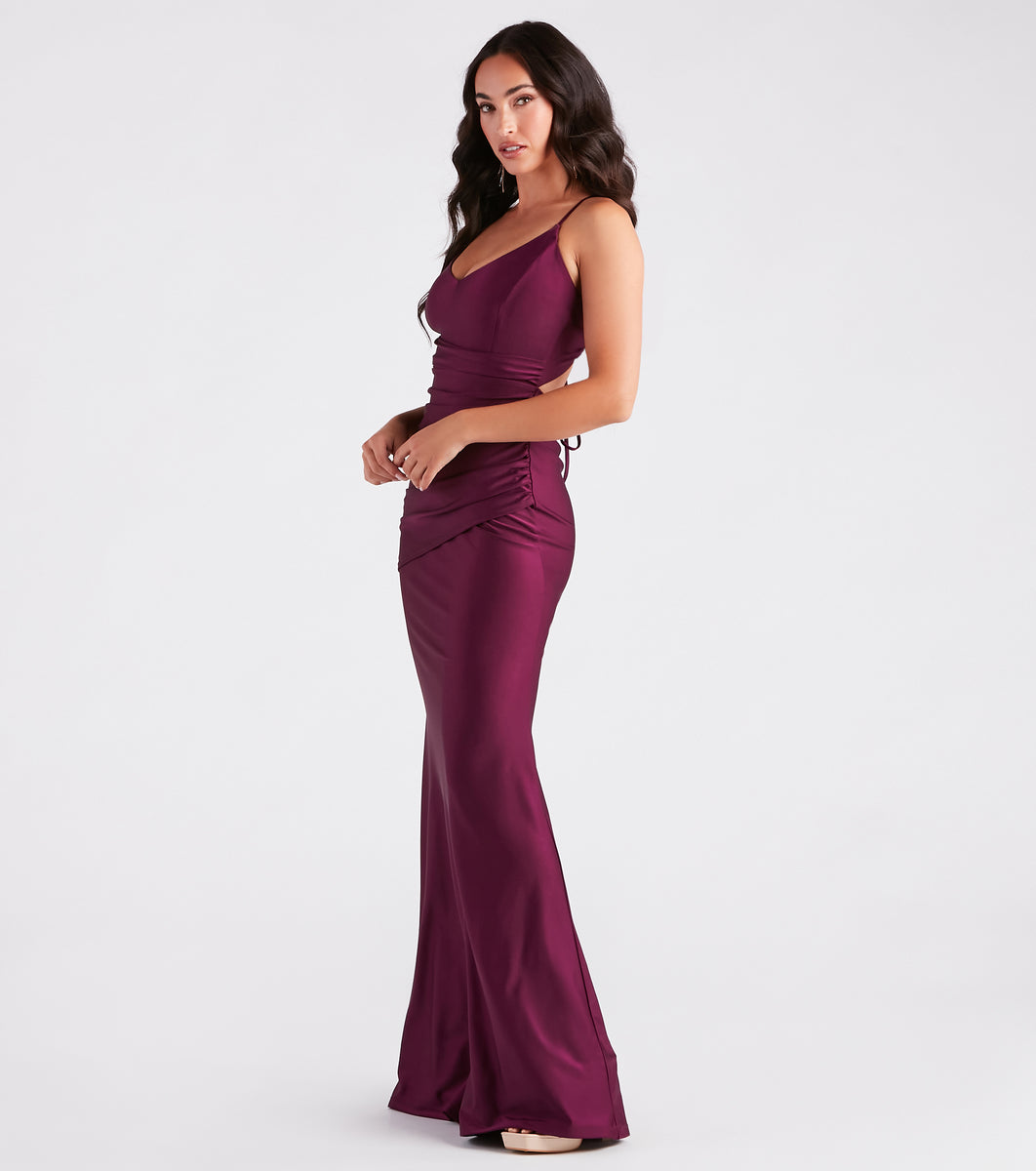 Jordan Formal Strappy Back Ruched Mermaid Dress & Windsor