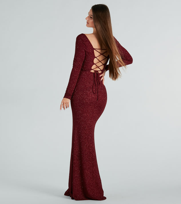 Lace-Up Caris Glitter Windsor | Dress Mermaid Formal