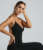 Nala Formal Ruched Strappy Back Mermaid Dress creates the perfect spring or summer wedding guest dress or cocktail attire with chic styles in the latest trends for 2024!