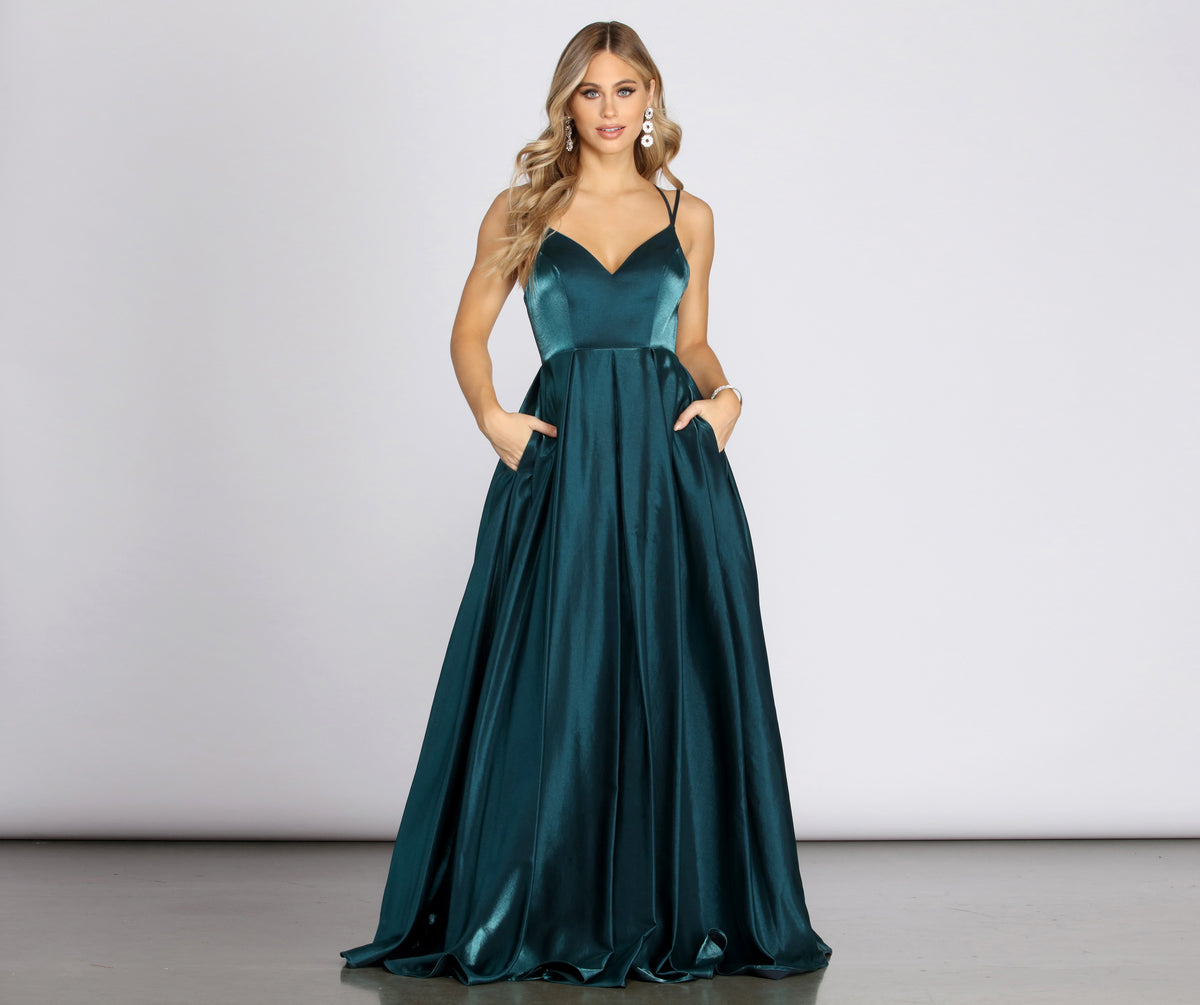 Lona Formal Cross Back Gown